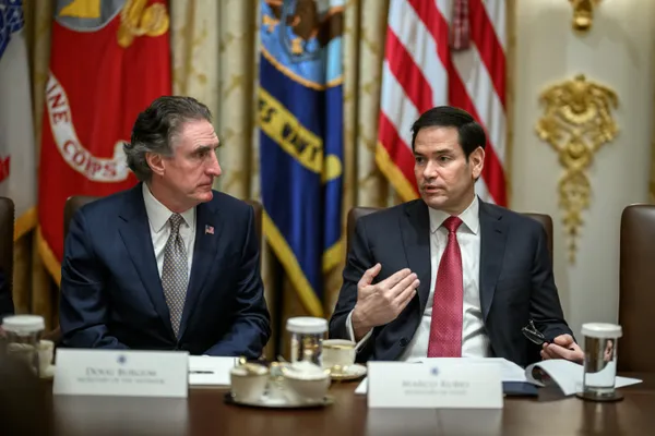 President Donald Trump holds a cabinet meeting in the Cabinet Room of the White House, December 2, 2025.