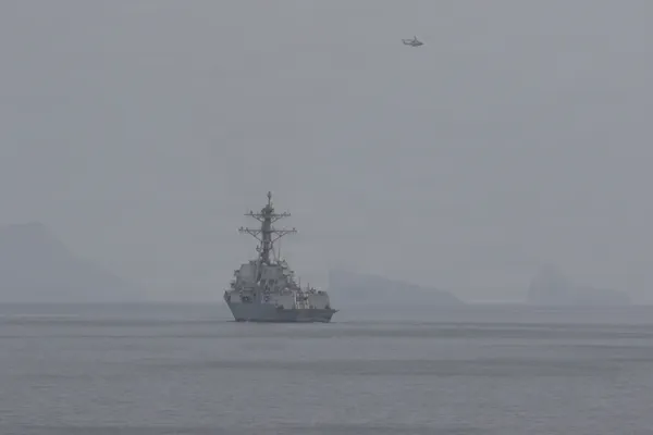 U.S. Navy operations in the Strait of Hormuz amid the 2026 Iran conflict.